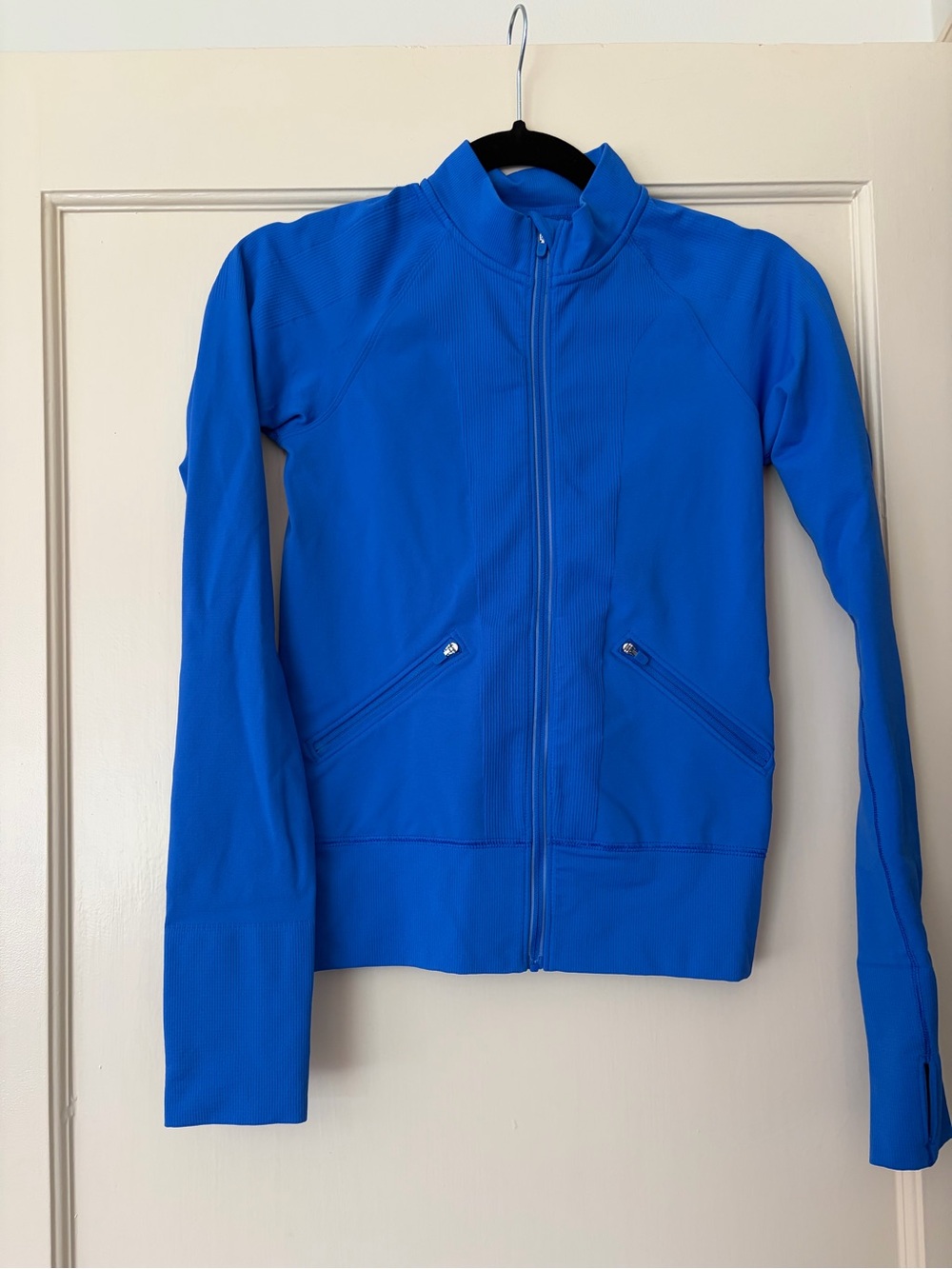 lululemon athletica Royal Blue Full-Zip Bomber Jacket size 4